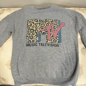 MTV 2019 Vintage Style Classic Logo Sweatshirt XL
